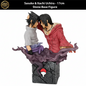 Sasuke & Itachi Uchiha Face-Off Action Figure – 17cm | Stone Base Diorama (With Box)