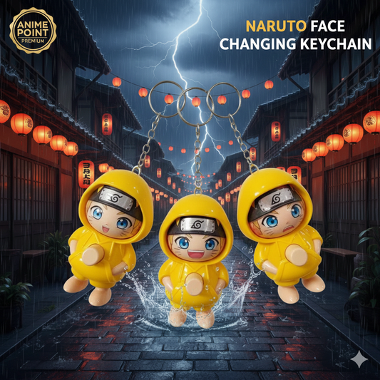 Naruto Face Changing Keychain | Expression Changing Anime Keyring
