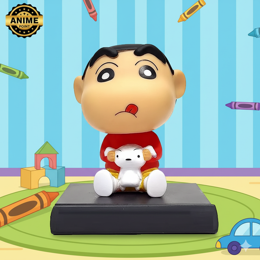 Shinchan with Shiro Bobblehead – Cute Cartoon Figure (With Box)