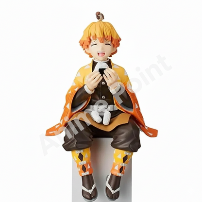 Demon Slayer Zenitsu Agatsuma Sitting "Noodle Stopper" Collectible Figure - 15cm