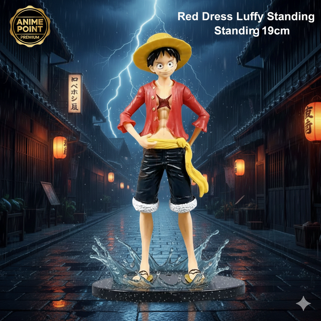 Red Dress Luffy Standing Action Figure – 19cm