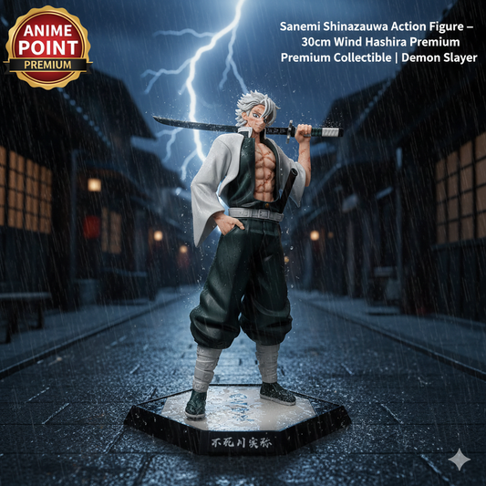Sanemi Shinazugawa Action Figure – 30cm Wind Hashira Premium Collectible | Demon Slayer