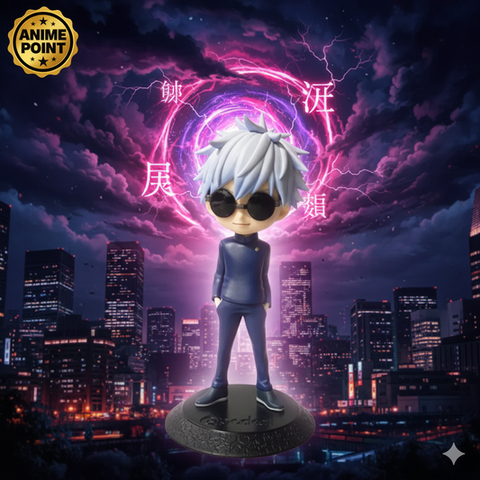 🌀 Gojo Satoru with Glasses Q Posket Figure (14cm)