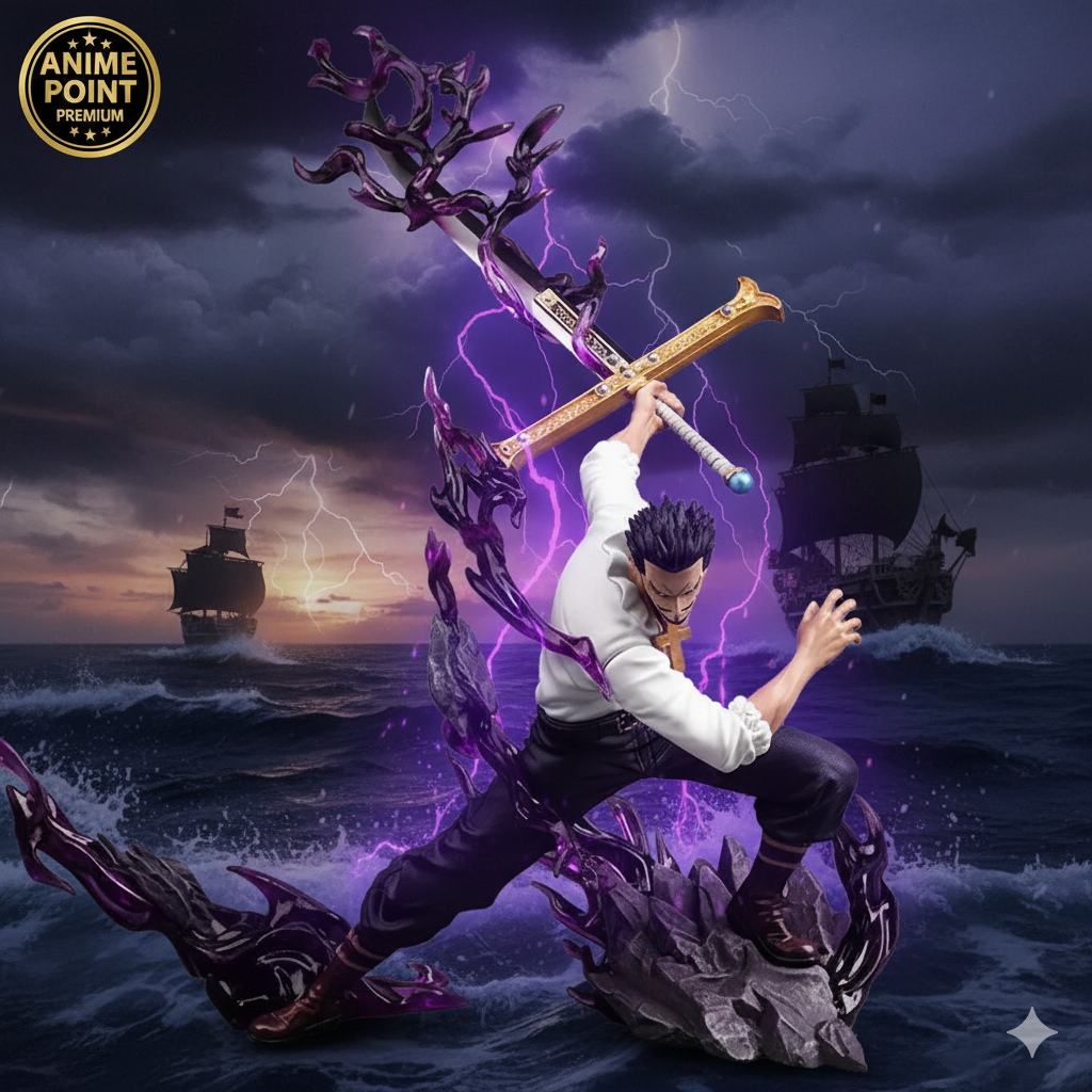 ⚔️ One Piece – Dracule Mihawk 28cm High-Quality Action Figure (Blister + Box)