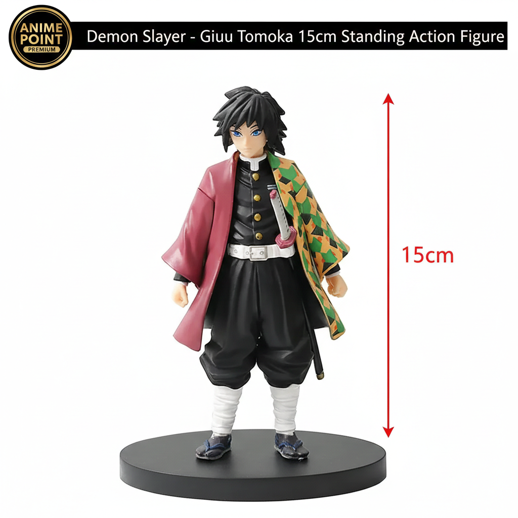 Giyu Tomioka Standing Action Figure – 15cm | Demon Slayer