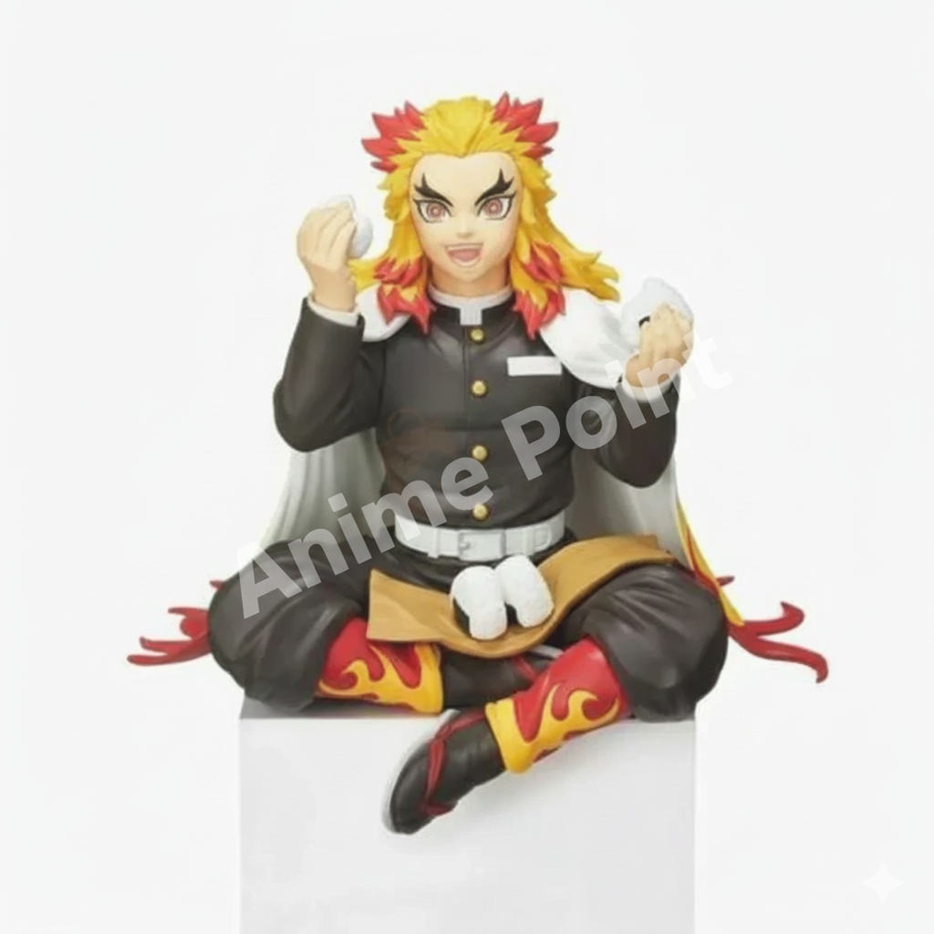 Demon Slayer Kyojuro Rengoku Sitting "Noodle Stopper" Collectible Figure - 14cm