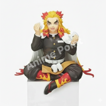 Demon Slayer Kyojuro Rengoku Sitting "Noodle Stopper" Collectible Figure - 14cm