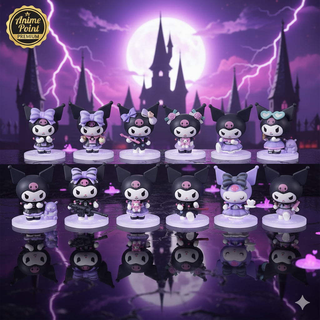 💜 Kuromi Miniature Figures (Set of 12 Designs)
