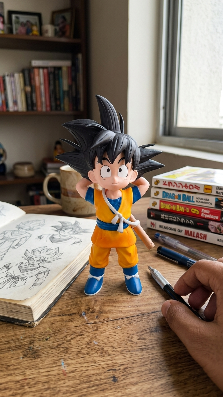 Dragon Ball: Kid Goku "Relaxed Journey" Standing Action Figure (16cm)