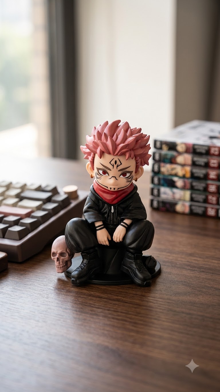 Jujutsu Kaisen: Yuji Itadori (Ryomen Sukuna Awakening – Seated Throne Pose) 12cm Chibi Collectible Figure