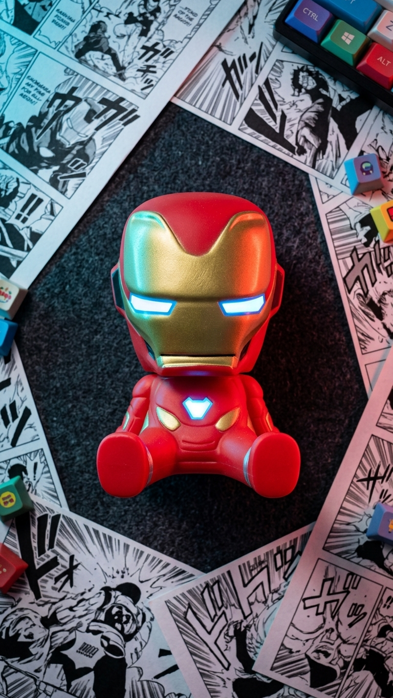 Marvel Avengers: Iron Man Cute Chibi Mobile Holder & Desk Stand