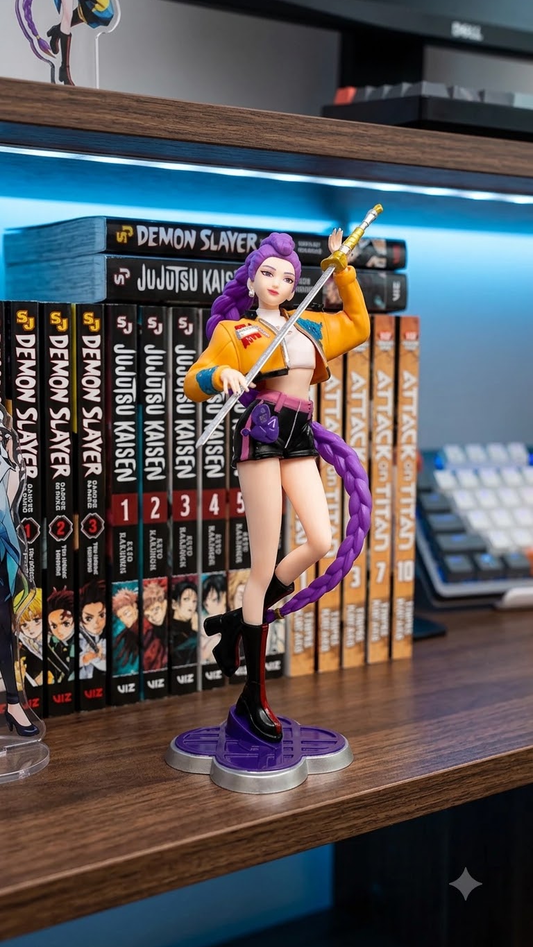 K-Pop Demon Hunters: Rumi "Sword Mistress" 22cm Premium Scale Figure (Window Box Edition)