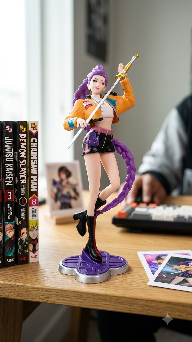 K-Pop Demon Hunters: Rumi "Sword Mistress" 22cm Premium Scale Figure (Window Box Edition)