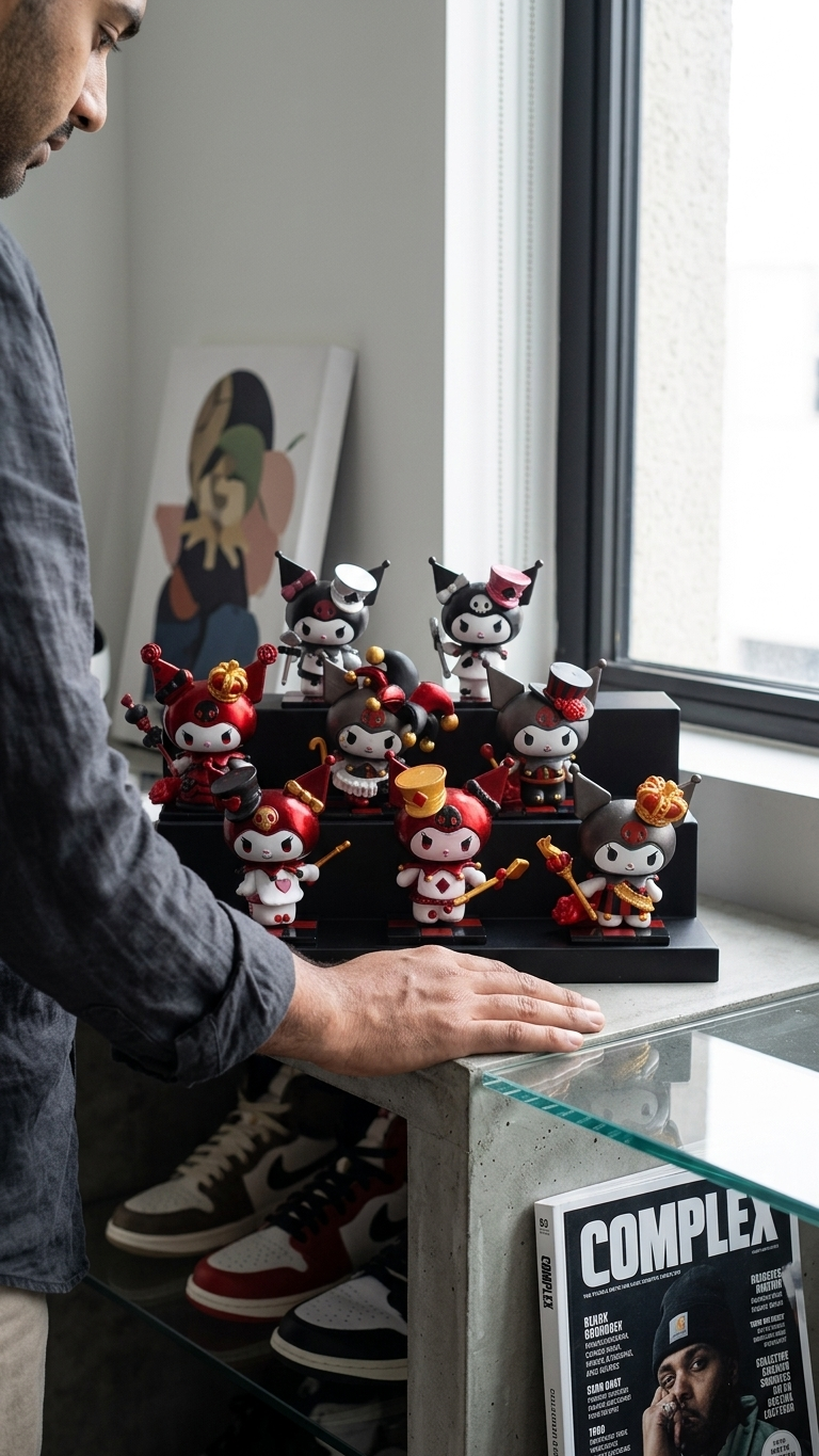 Sanrio: Kuromi "Gothic Wonderland & Royal Jester" Mini Figurine Set (8-Piece Collection)