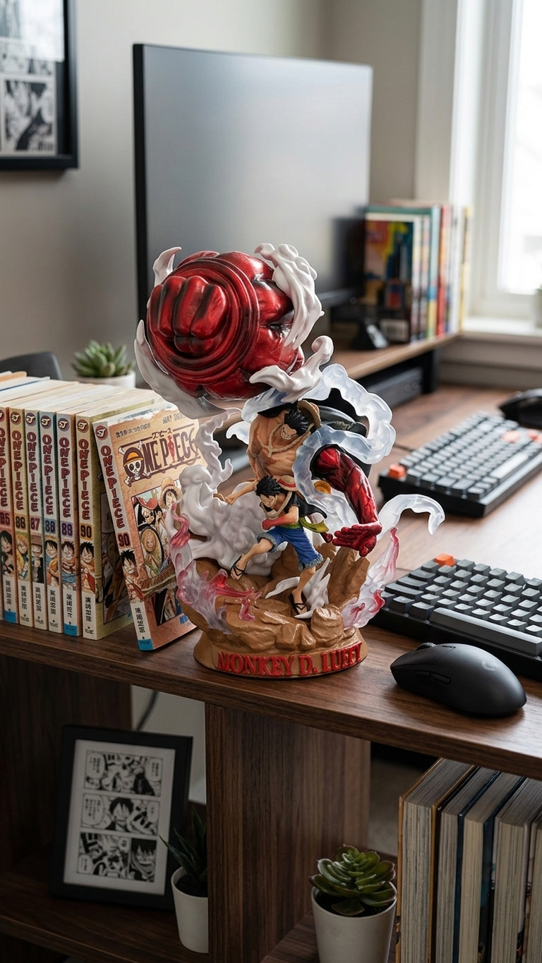 One Piece: Monkey D. Luffy "Gear 3rd Elephant Gun & Gatling combo" Premium Battle Statue (20cm)