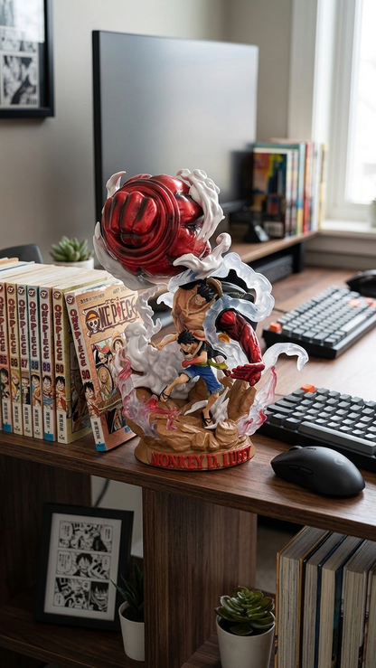 One Piece: Monkey D. Luffy "Gear 3rd Elephant Gun & Gatling combo" Premium Battle Statue (20cm)