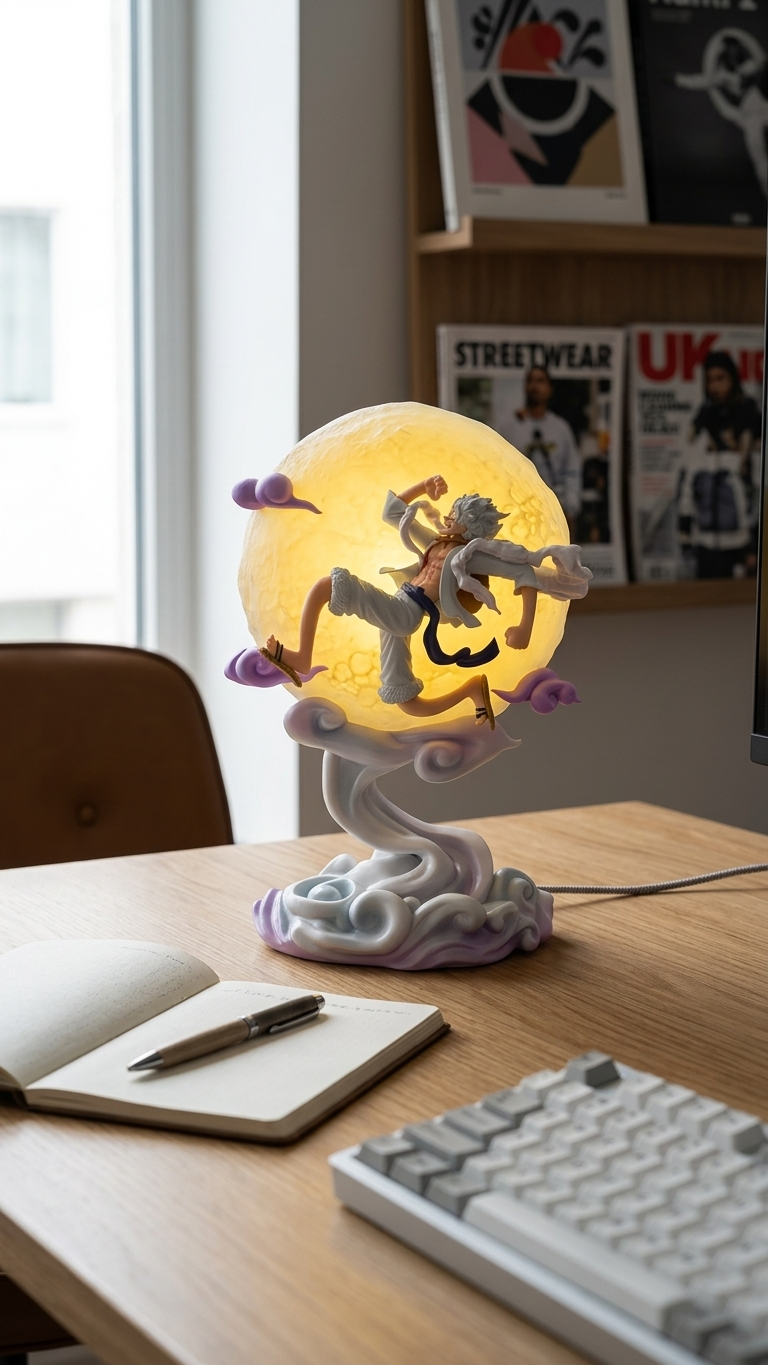 One Piece: Monkey D. Luffy "Gear 5 - Sun God Nika Moonlight Liberation" Premium 28cm LED Lighting Statue (With Box)