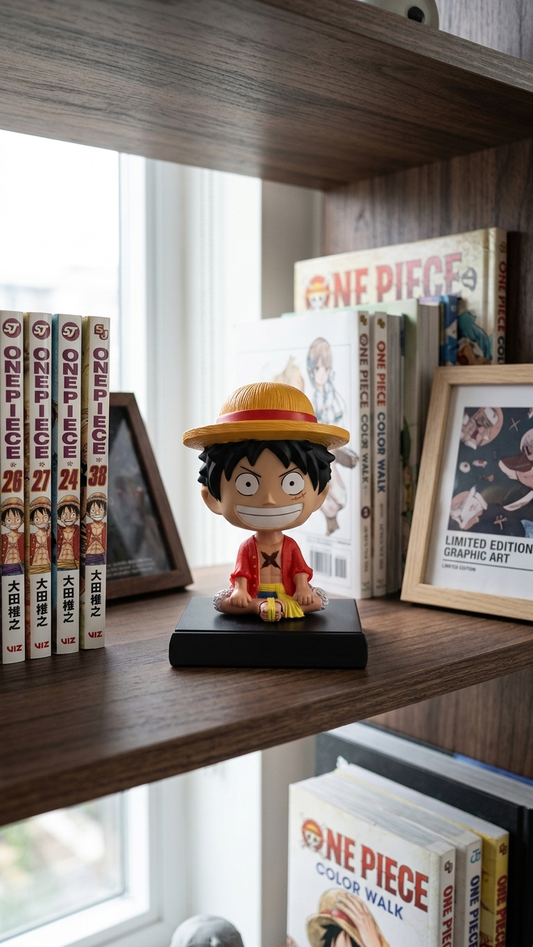 One Piece: Monkey D. Luffy Chibi Bobblehead & Mobile Holder