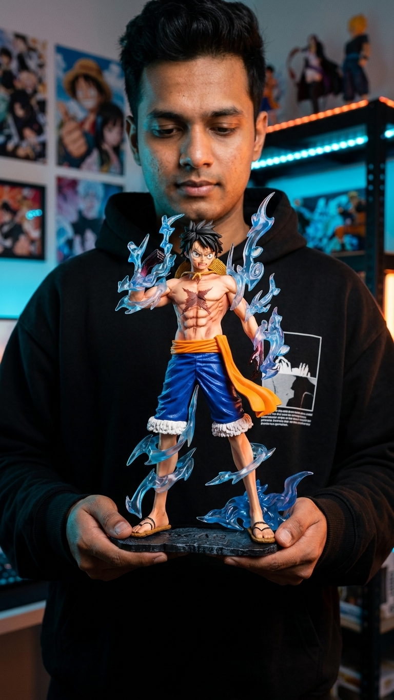 One Piece: Monkey D. Luffy "Battle Scarred – Awakened Blue Aura" Premium Scale Figure (24.5cm)