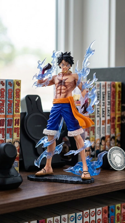 One Piece: Monkey D. Luffy "Battle Scarred – Awakened Blue Aura" Premium Scale Figure (24.5cm)