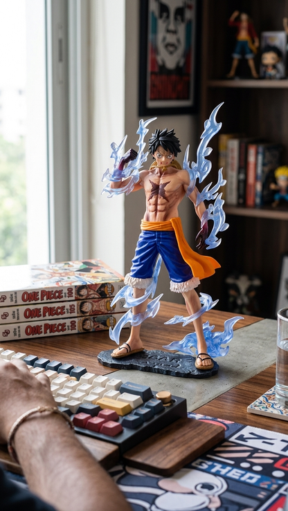 One Piece: Monkey D. Luffy "Battle Scarred – Awakened Blue Aura" Premium Scale Figure (24.5cm)