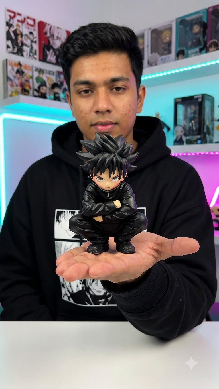 Jujutsu Kaisen: Megumi Fushiguro "Chibi Squat / Sulking Prowl" 13cm Collectible Figure