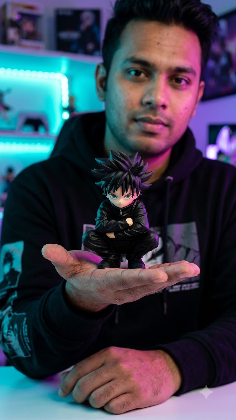 Jujutsu Kaisen: Megumi Fushiguro "Chibi Squat / Sulking Prowl" 13cm Collectible Figure