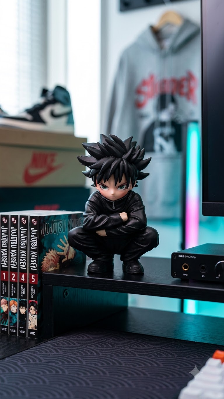 Jujutsu Kaisen: Megumi Fushiguro "Chibi Squat / Sulking Prowl" 13cm Collectible Figure
