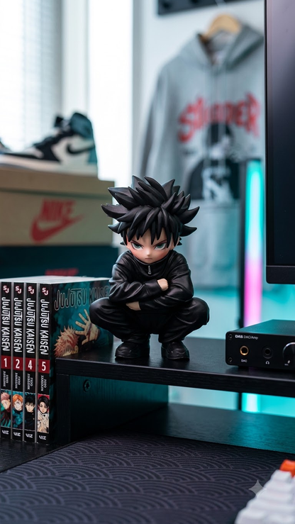 Jujutsu Kaisen: Megumi Fushiguro "Chibi Squat / Sulking Prowl" 13cm Collectible Figure
