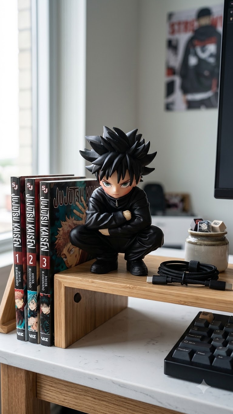 Jujutsu Kaisen: Megumi Fushiguro "Chibi Squat / Sulking Prowl" 13cm Collectible Figure
