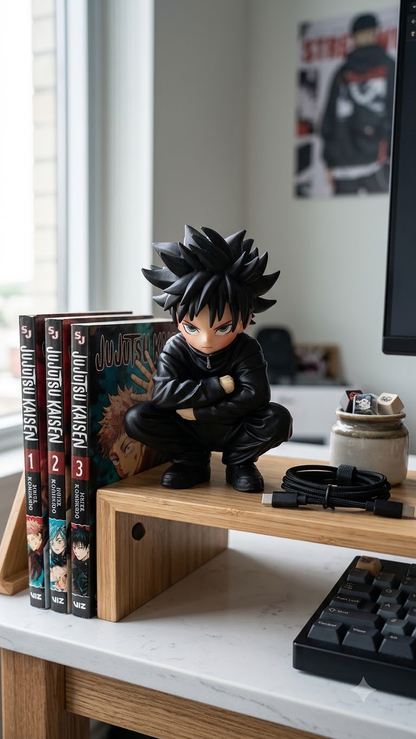 Jujutsu Kaisen: Megumi Fushiguro "Chibi Squat / Sulking Prowl" 13cm Collectible Figure