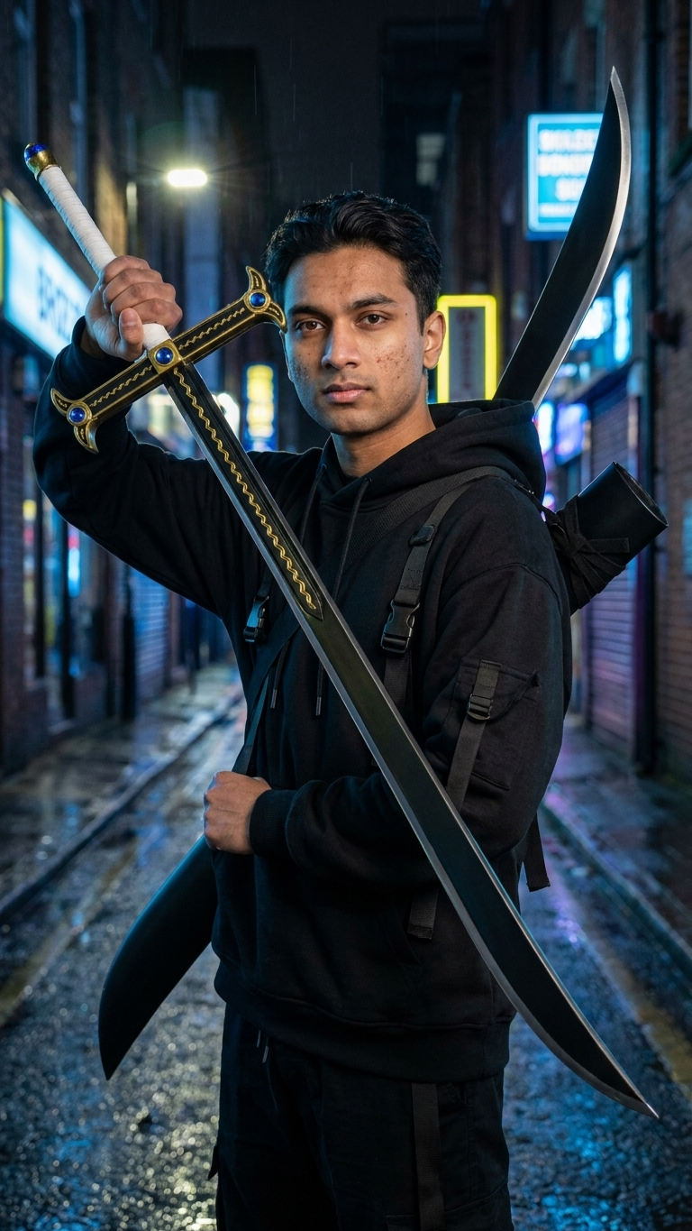 One Piece: Dracule Mihawk "Yoru – The Black Blade" Premium 118cm Life-Scale Anime Replica Sword (With Scabbard)