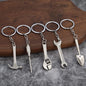 Handyman Essentials: Premium Mini Metal Tool Shape Collectible Keychains (5-Piece Variety Pack)