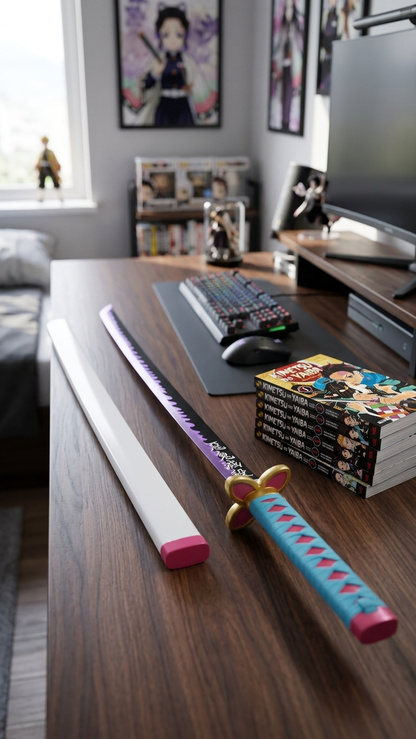 Demon Slayer: Mitsuri Kanroji "Love Hashira – Nichirin Blade" Premium 104cm Cosplay Katana (Fully Assembled)