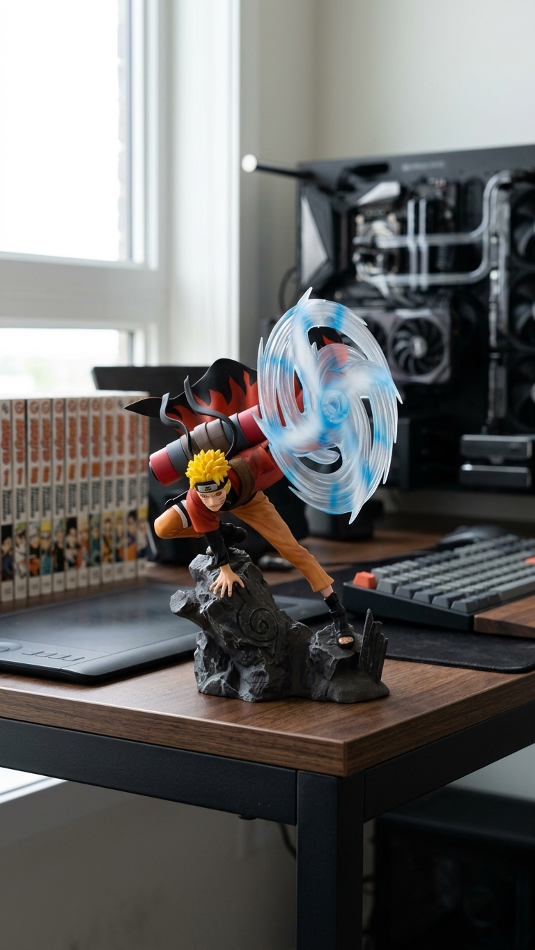 Naaruto Shippuden: Naaruto Uzumaki "Sage Mode Wind Style: Rasenshuriken" Statue (32cm)