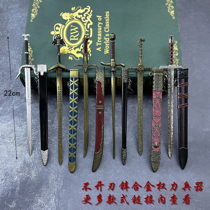 Game of Thrones Style: "Legendary Realms" Premium 22cm Die-Cast Weapon Metal Replica Talwar Keychain