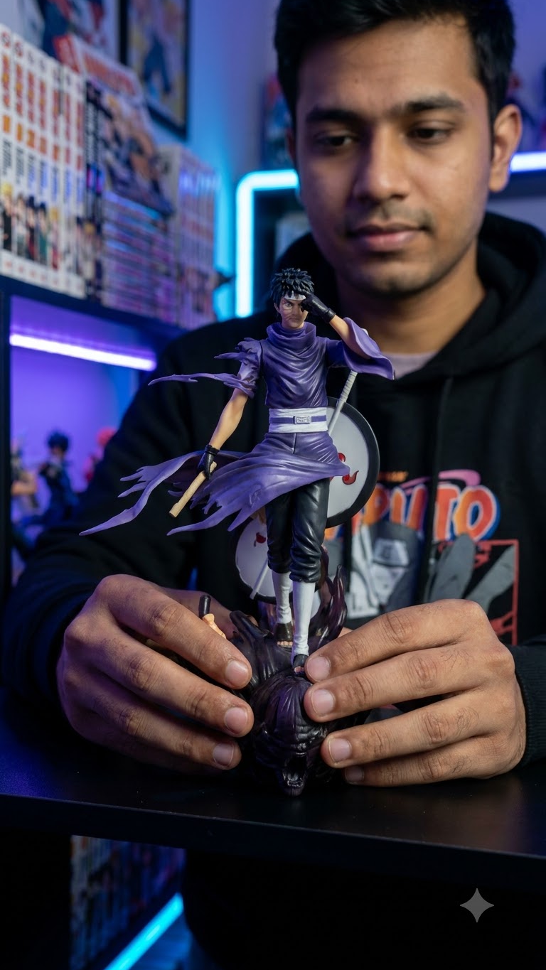 Naruto Shippuden: Obito Uchiha "War Arc – Unmasked & Gunbai" Dynamic Battle Diorama Statue