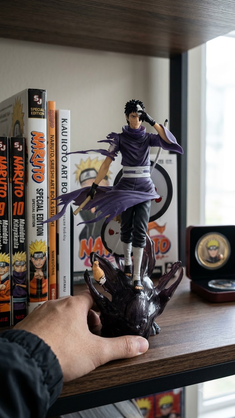 Naruto Shippuden: Obito Uchiha "War Arc – Unmasked & Gunbai" Dynamic Battle Diorama Statue