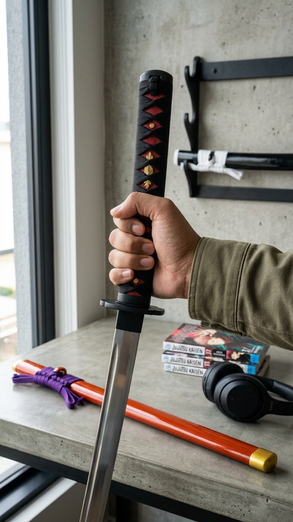 Jujutsu Kaisen: Yuta Okkotsu "Special Grade Cursed Tool" Premium 104cm Wooden Cosplay Katana (Fully Assembled)