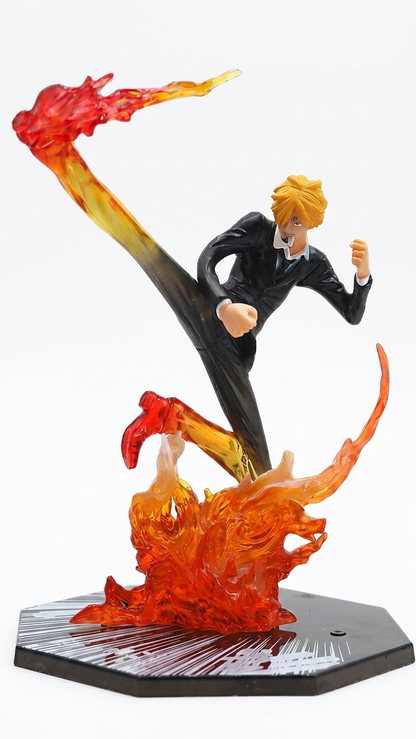 One Piece: Vinsmoke Sanji "Diable Jambe – Flambage Shot" Action Figure (15cm)