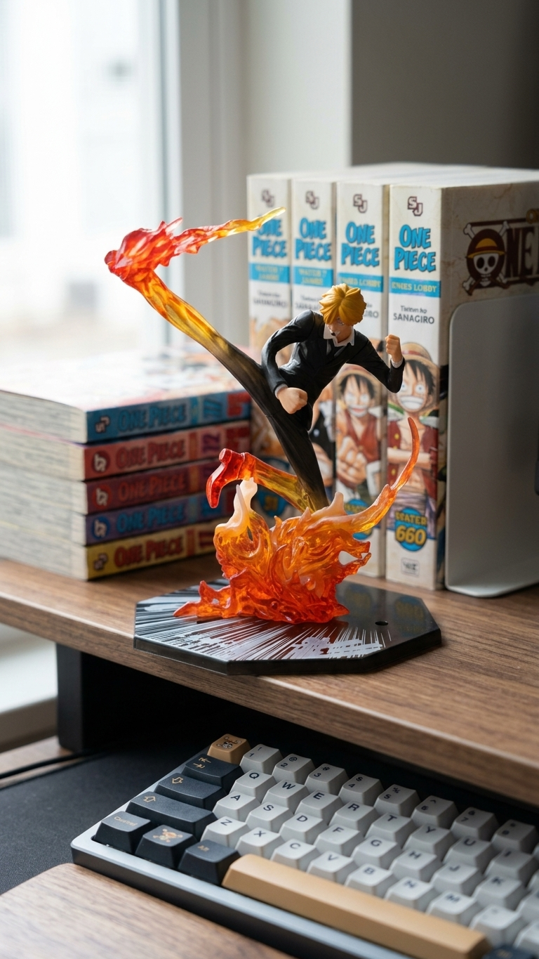 One Piece: Vinsmoke Sanji "Diable Jambe – Flambage Shot" Action Figure (15cm)
