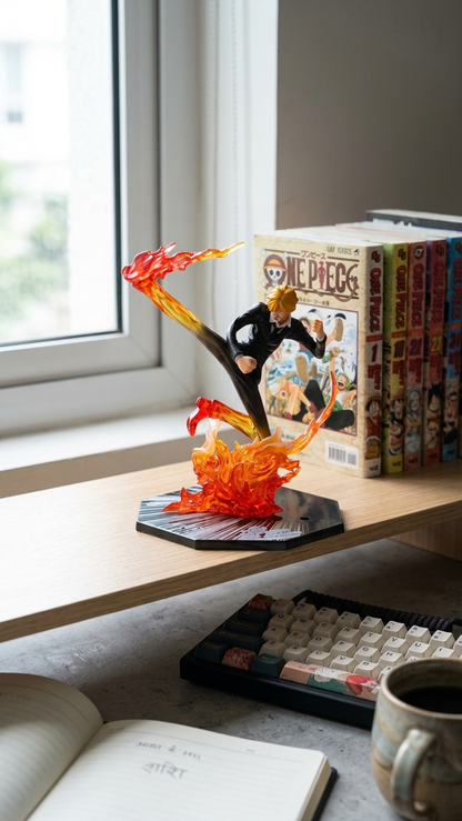 One Piece: Vinsmoke Sanji "Diable Jambe – Flambage Shot" Action Figure (15cm)