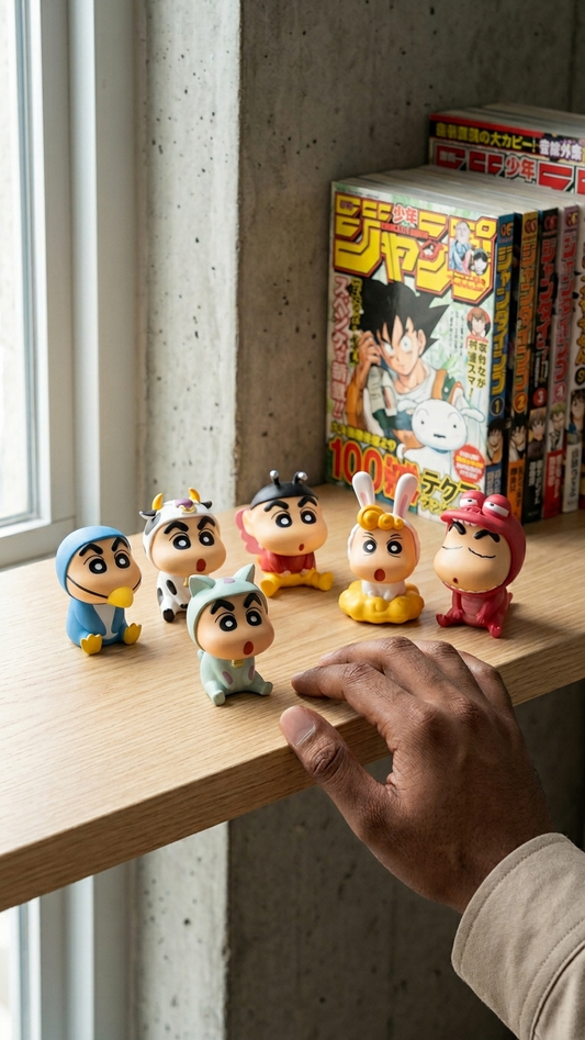 Crayon Shin-chan: "Cute Animal Cosplay" Mini Figurine Set (6-Piece Collection)