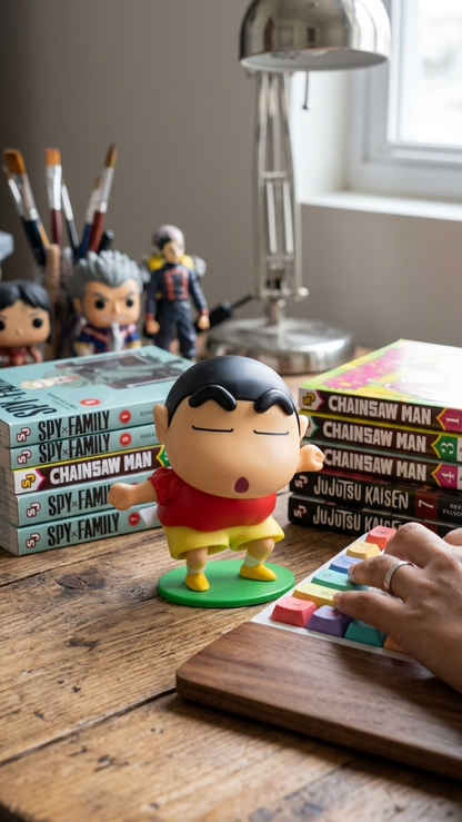 Crayon Shin-chan: Shinnosuke Nohara "Iconic Buri Buri Dance" Premium Head-Moving Bobblehead Figure (With Box)