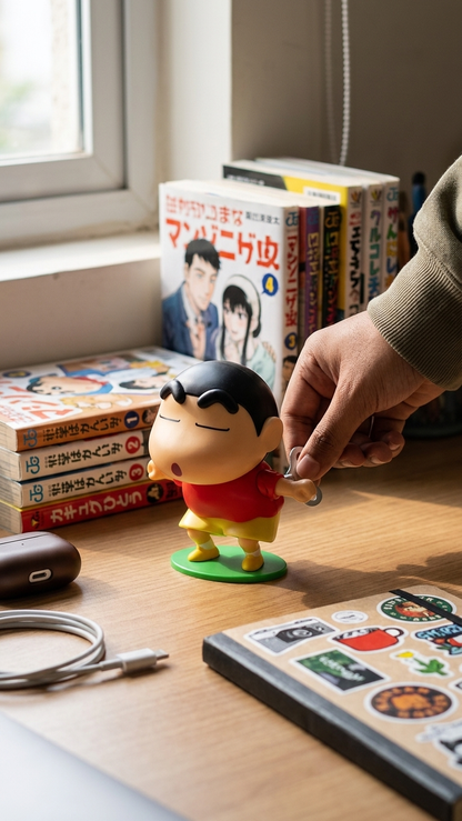 Crayon Shin-chan: Shinnosuke Nohara "Iconic Buri Buri Dance" Premium Head-Moving Bobblehead Figure (With Box)