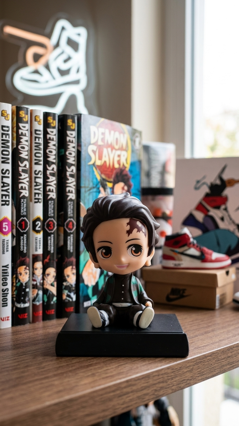 Demon Slayer: Tanjiro Kamado Chibi Bobblehead & Mobile Holder