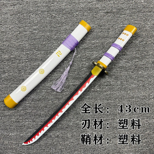 Demon Slayer Shinobu Kocho Butterfly Katana Replica – 42–43 cm Decorative Anime Sword (Non-Sharp)