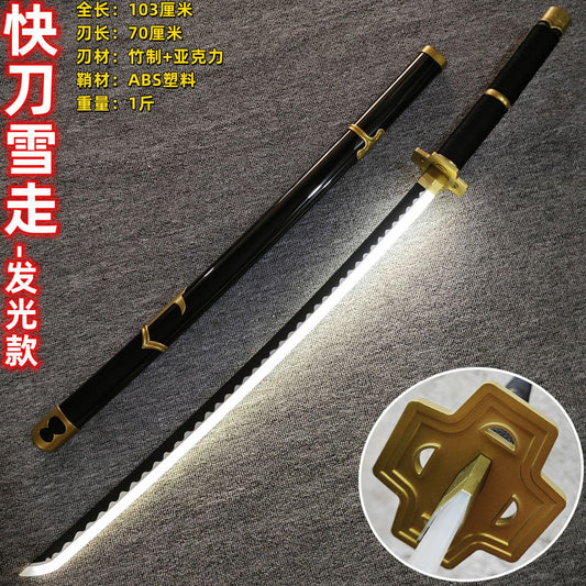 Neon Glowing Wooden Katana – Yubashiri | One Piece