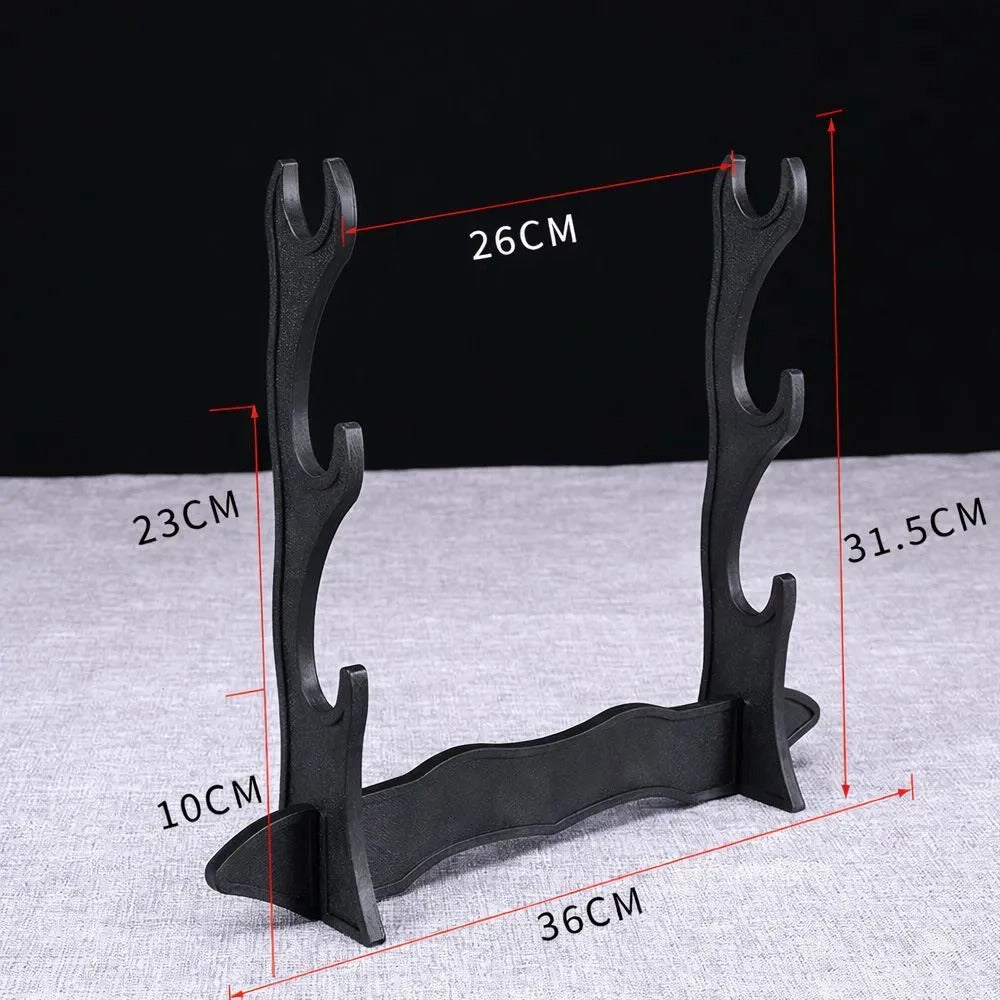 Premium Triple-Tier Universal Sword & Katana Display Stand