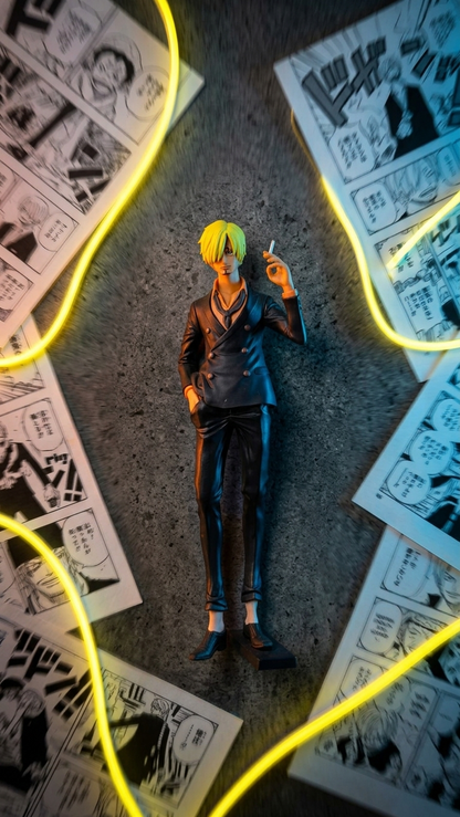 One Piece: Vinsmoke Sanji "Black Leg" Action Figure – Master Chef & Warrior Edition